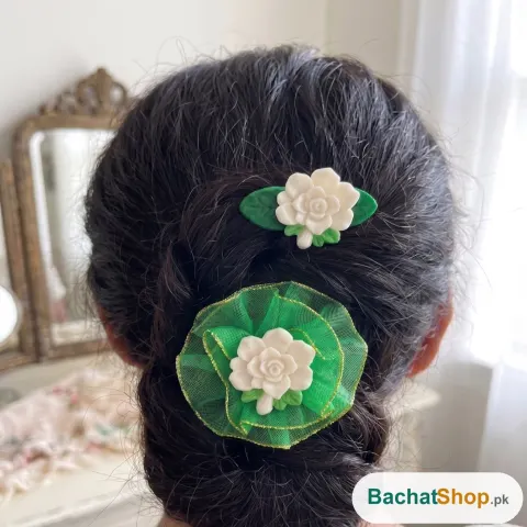 Organza Flower Hair Clip