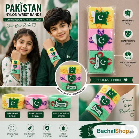 Cute Multi-Colour Independence Day Wrist Band