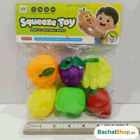 Squeeze Fruit & Veggie Toys
