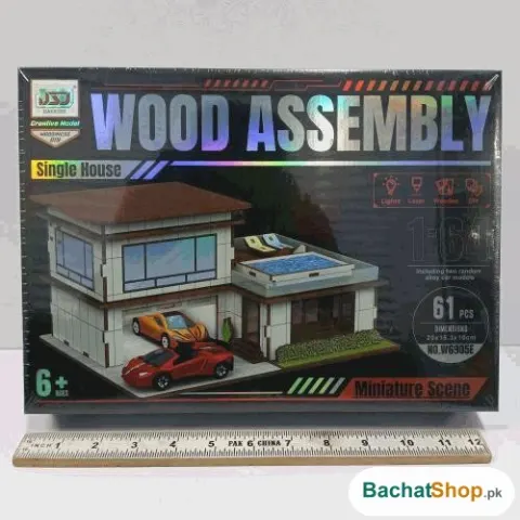 Wooden Assembly House Kit