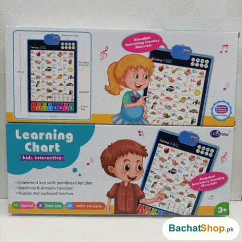 Kids Learning Chart Tablet