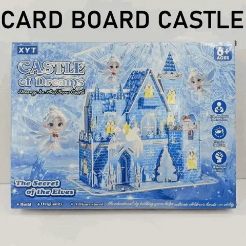 3D Cardboard Castle Building Puzzle