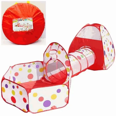Kids Pop-Up Play Tent with Crawl Tunnel