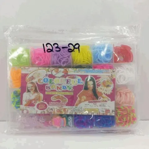 Colourful Rubber Loom Bands DIY Bracelet Kit