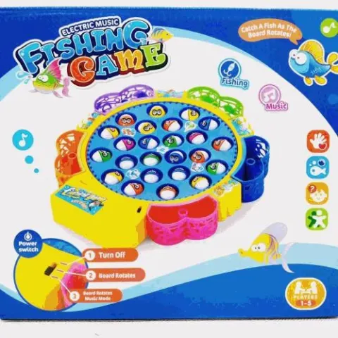 Electric Music Fishing Game With Rods