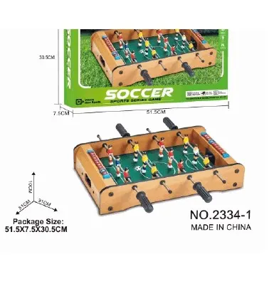 Mini Wooden Foosball Soccer Table Game