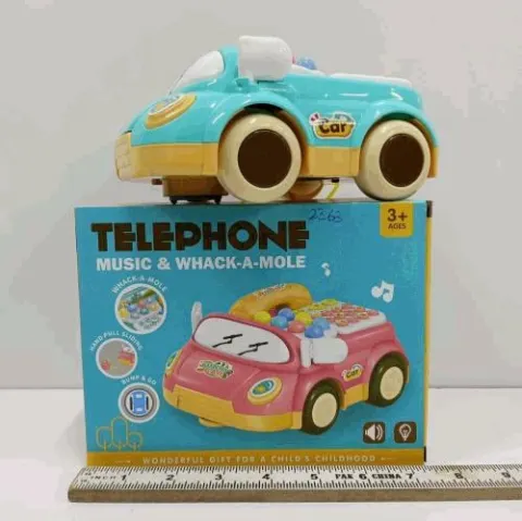 Telephone Car With Whack-A-Mole Game