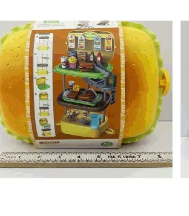 Burger-Shaped Fast Food Playset Case