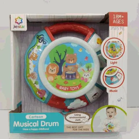 Cartoon Musical Drum — Baby Light & Music Learning Drum