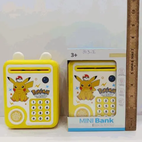Pikachu Kids Money Bank — Password ATM Piggy Bank