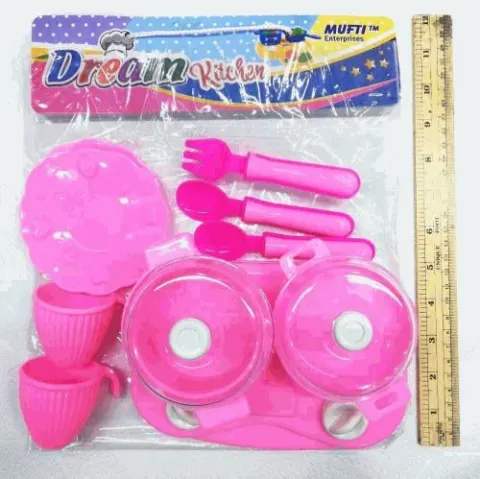Pink Kitchen Cooking Play Set