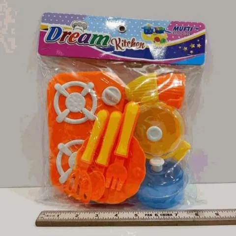 Orange Kitchen Utensil Play Set