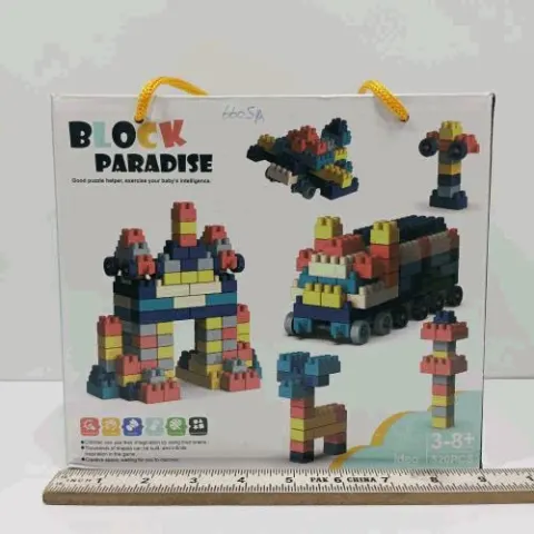 Block Paradise Colourful Building Blocks Bag