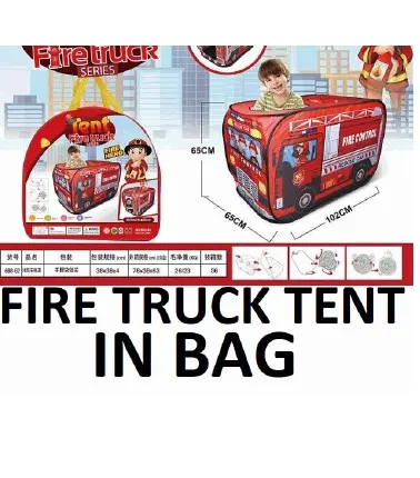 Fire Truck Play Tent In Carry Bag