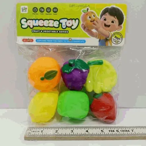 Squishy Fruit Squeeze Toy Set