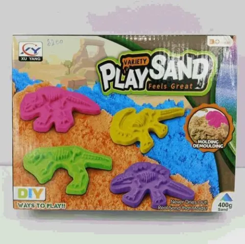 DIY Kinetic Play Sand Dinosaur Mold Set