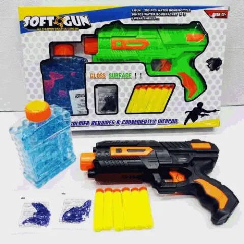 Soft Dart And Water Bead Blaster Gun Set