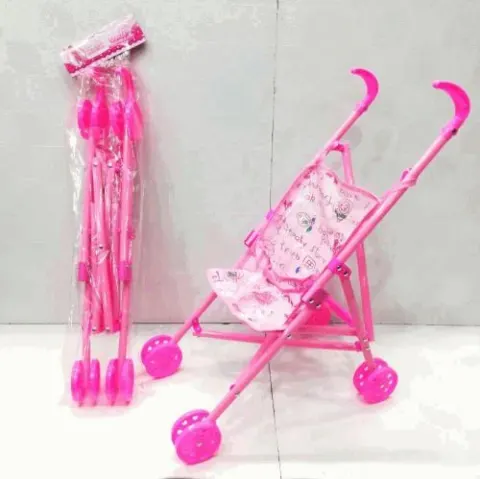 Pink Toy Baby Doll Stroller Pram