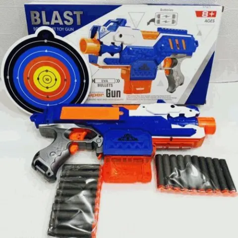 Blast Soft Bullet Gun with Target Set