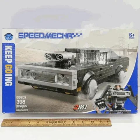 Speed Mecha 2-in-1 Classic Car Robot Blocks 398 Pieces