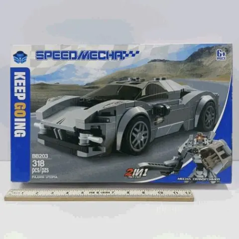 Speed Mecha 2-in-1 Sports Car Robot Blocks 318 Pieces