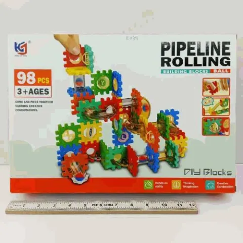 Pipeline Rolling Gear Building Blocks 98 Pieces