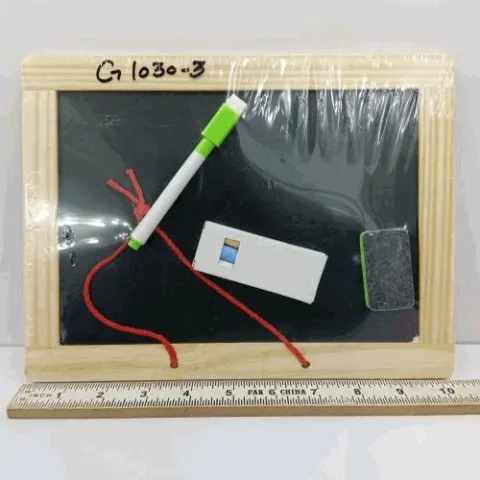 Wooden Frame Chalk Drawing Board With Marker