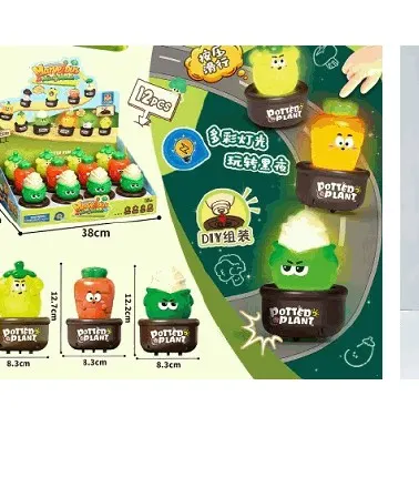 Light-Up Potted Plant Squishy Character Toys
