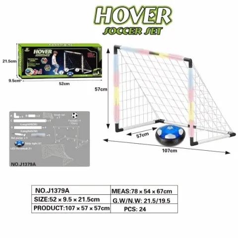 Hover Soccer Ball and Goal Net Set