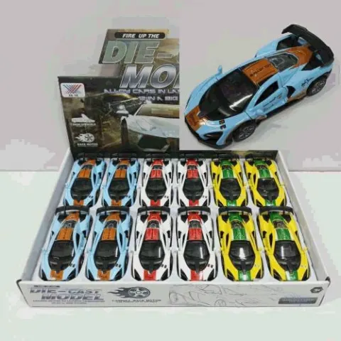 Die-Cast Model Sports Cars Display Set