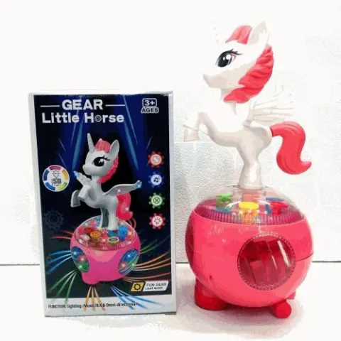Gear Little Horse Unicorn Toy with Lights and Music