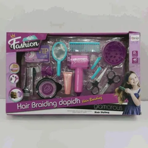 Girls Hair Braiding & Styling Salon Play Set