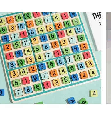 Wooden Sudoku Number Board Game