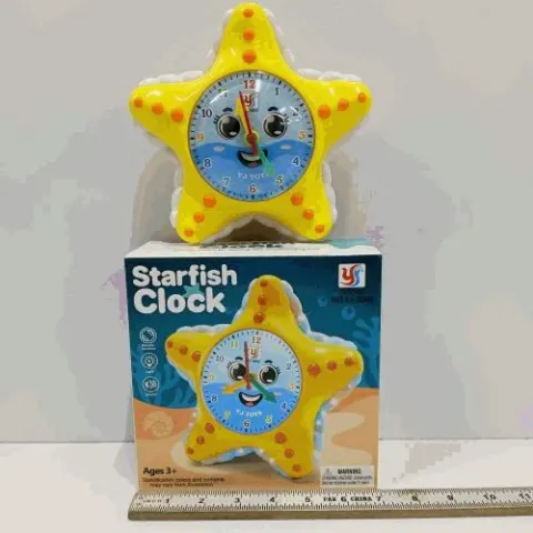 Cute Starfish Shaped Kids Clock