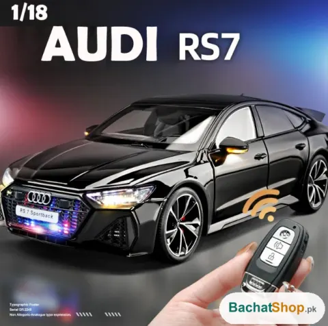 Audi RS 7 Sportback Diecast Car — 1:18 Metal Model with Remote
