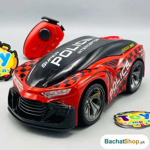 RC Police Car — 2.4GHz Remote with Voice Broadcast & Siren