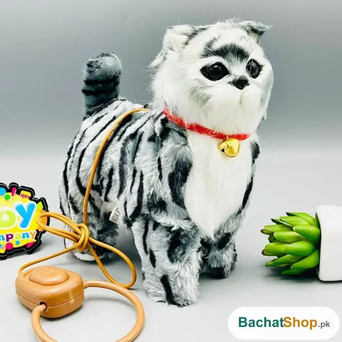 Walking Cat Toy — Remote-Leash Pet that Struts & Meows