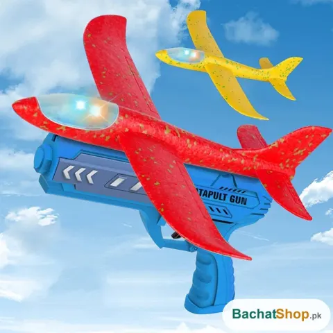 Foam Plane Launcher — Outdoor Catapult Glider Set