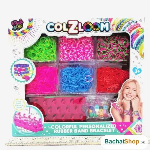 Colourful Loom Bands Bracelet Kit
