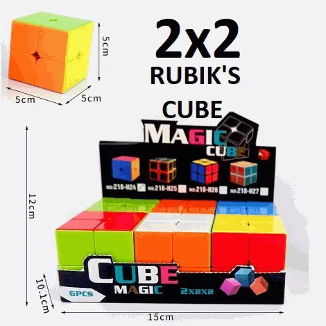 2x2 Magic Cube 6-Piece Puzzle Pack
