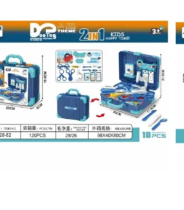 2-In-1 Kids Doctor Kit Carry Case