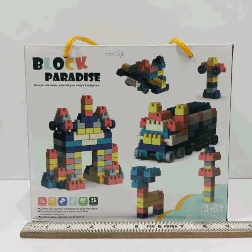 Block Paradise Colourful Building Blocks Bag