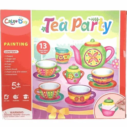 Tea Party Paint-Your-Own Craft Set