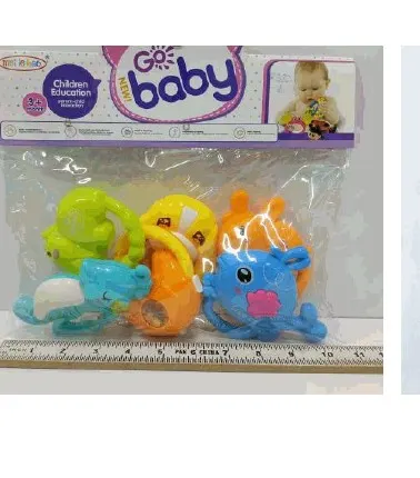 Baby Sea Animal Bath and Teether Toy Set