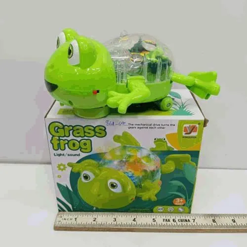 Crawling Grass Frog Toy with Lights and Music