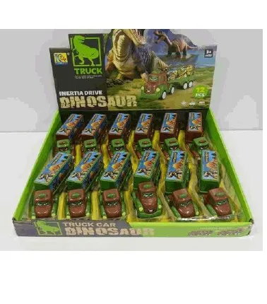 Dinosaur Inertia Drive Truck Toy Set