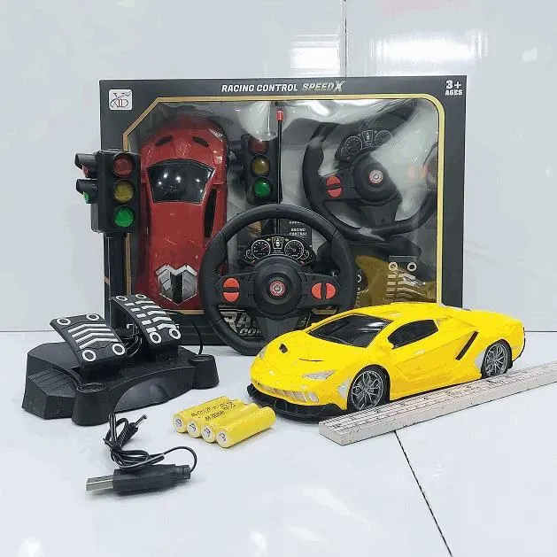 Steering Wheel Remote Control Racing Car Set