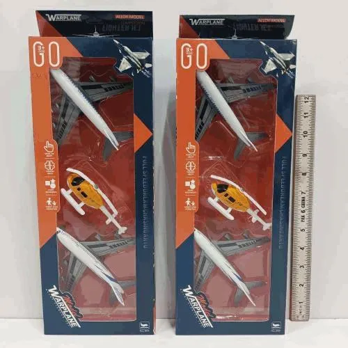 Warplane Fighter Jet & Helicopter Set