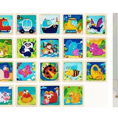 Mini Wooden Jigsaw Puzzles Assorted Pack