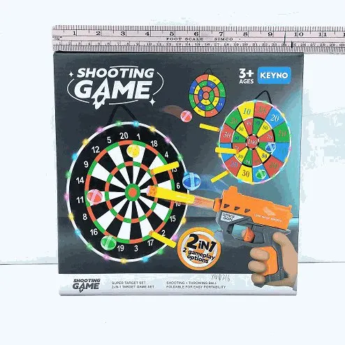 2-in-1 Shooting Dartboard Target Game